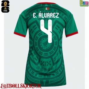 Mexiko Edson Alvarez #4 Hemmatröja Dam VM 2026 Kortärmad
